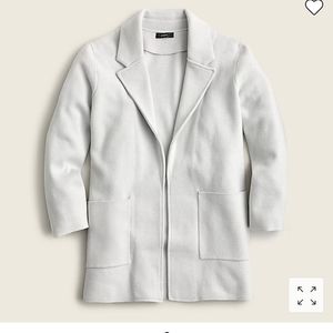 JCrew Sophie open-front sweater-blazer